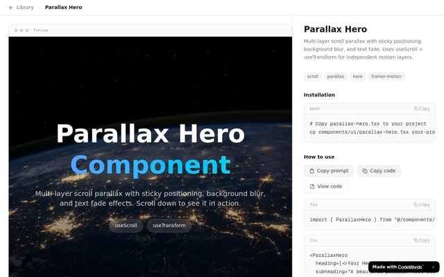 Parallax Hero